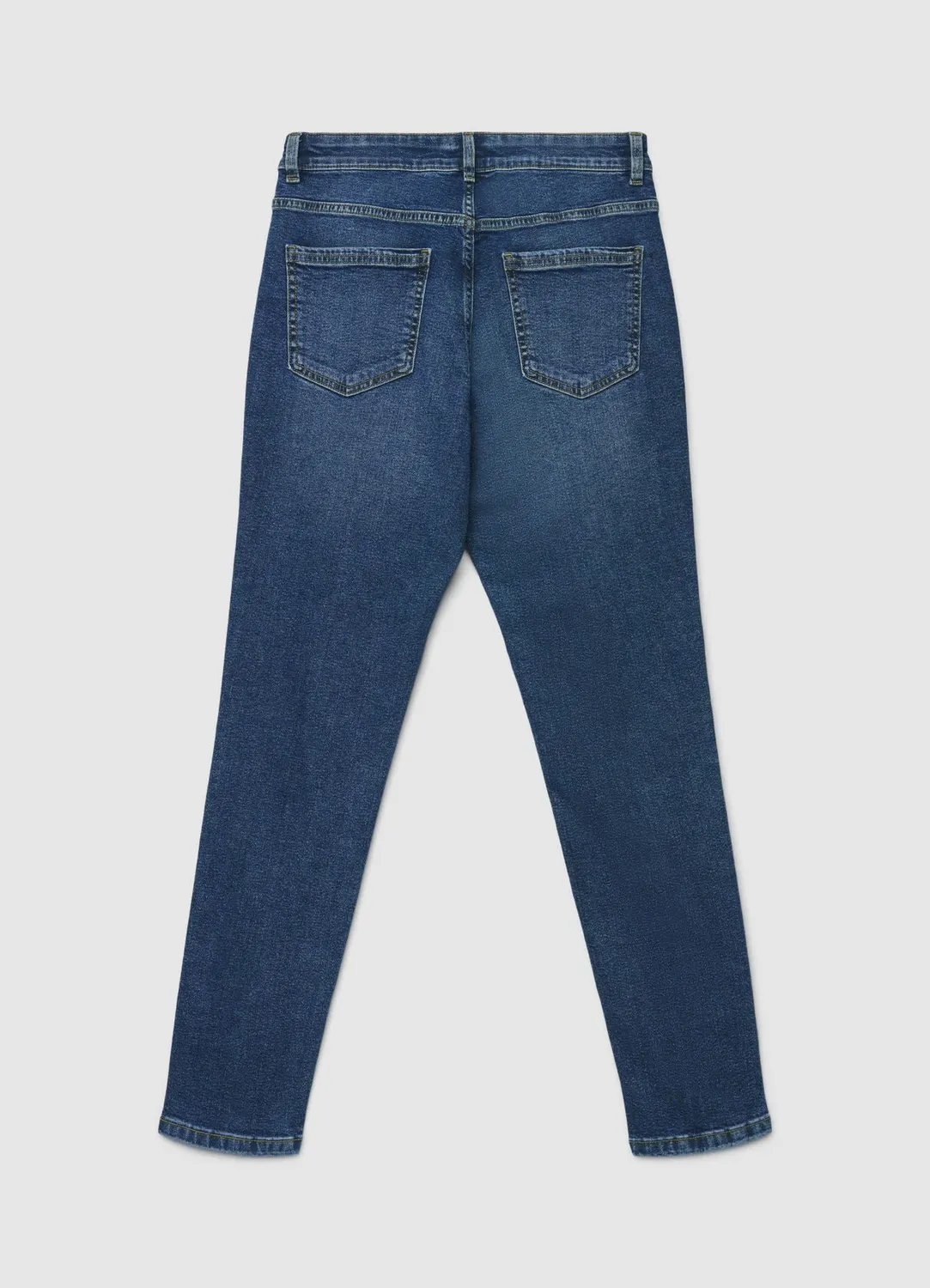Calliope jean skinny uni femme bouton et zip