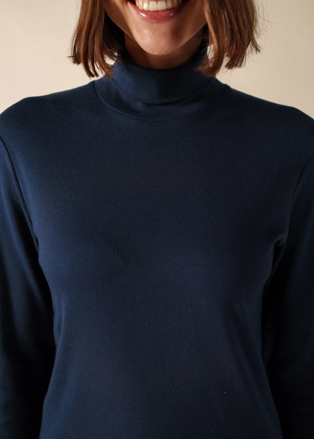 Saint James Célina sous-pull marine coton