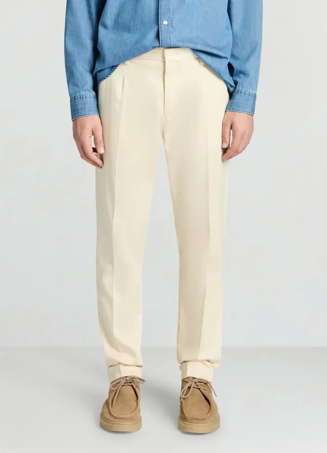Calliope pantalon homme à pinces coupe regular