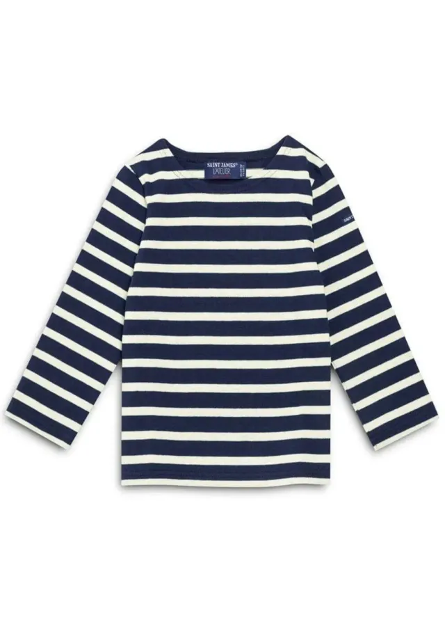 Saint James Méridien marinière enfant marine/écru
