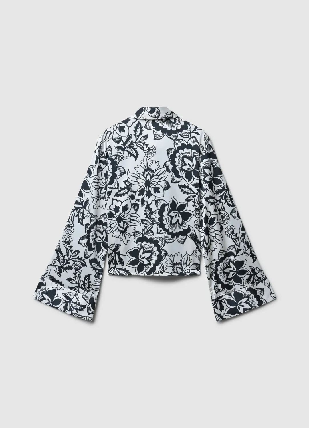 Calliope chemise kimono satinée motifs femme