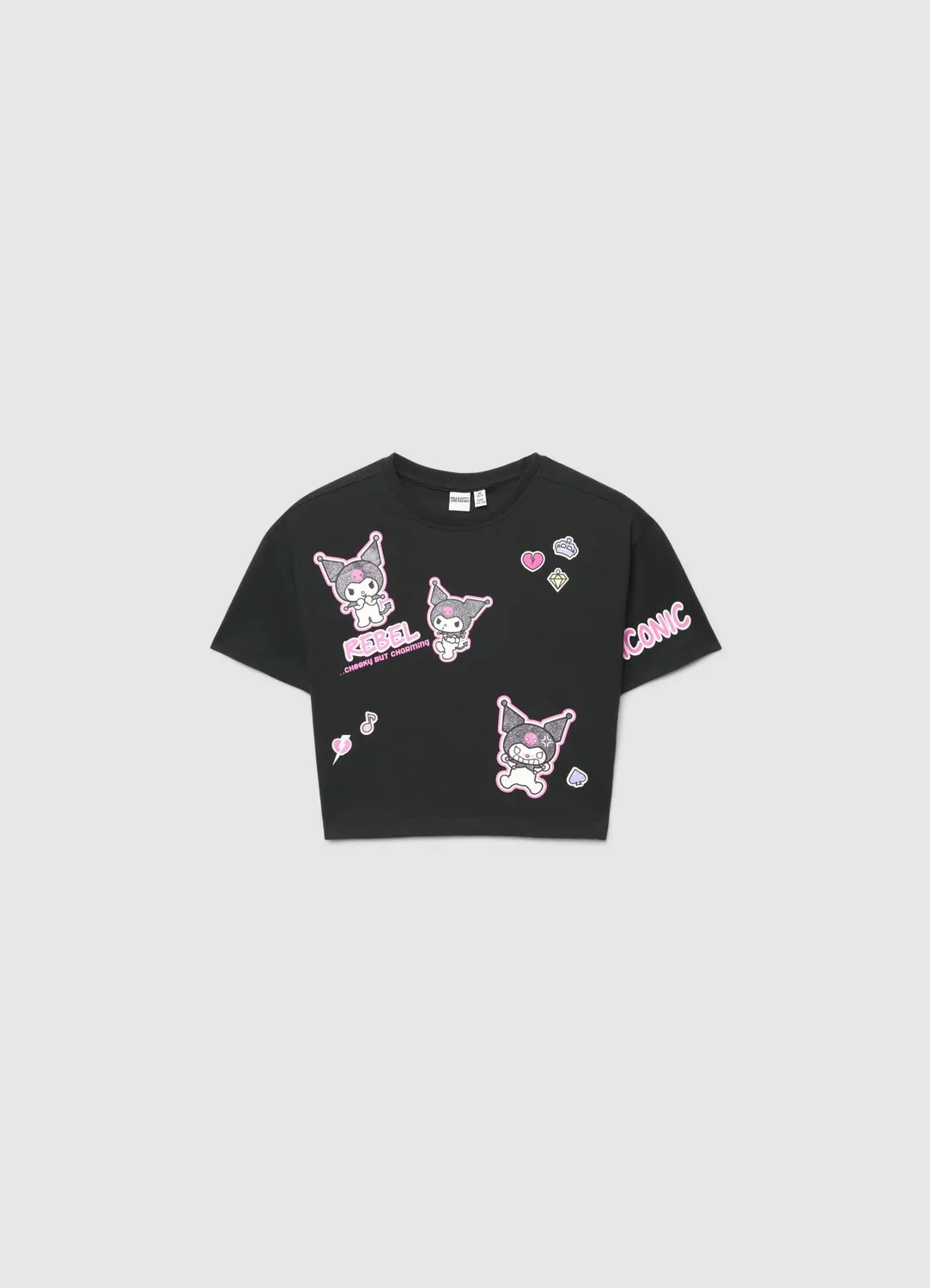 Calliope t-shirt Kuromi imprimé fille manches courtes