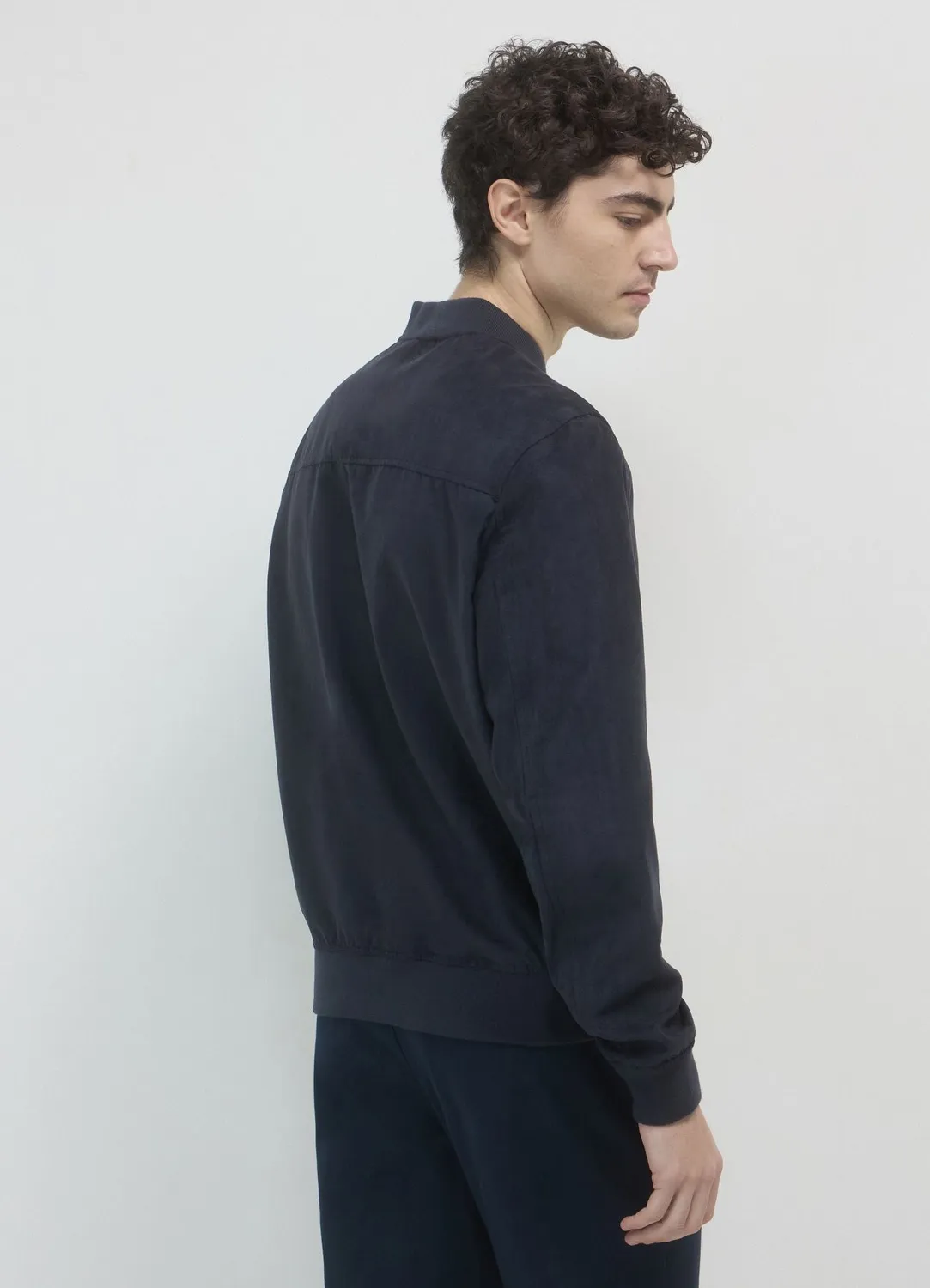 Calliope bomber homme suédine zip poches