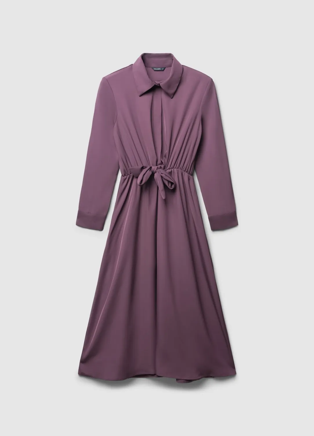 Calliope robe chemise longue femme coton nœud