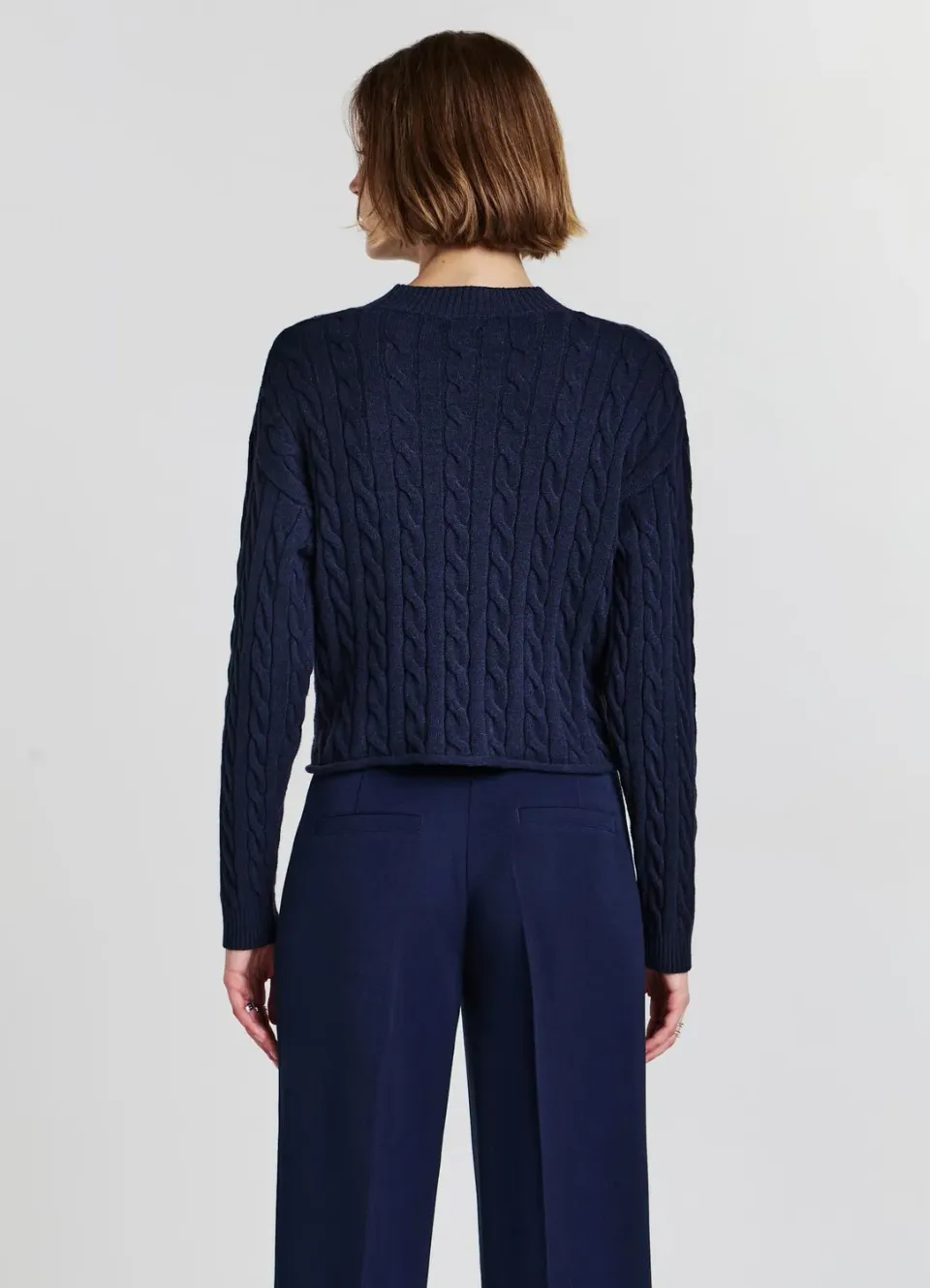 Calliope Maglia Crop Trecce pull femme crop