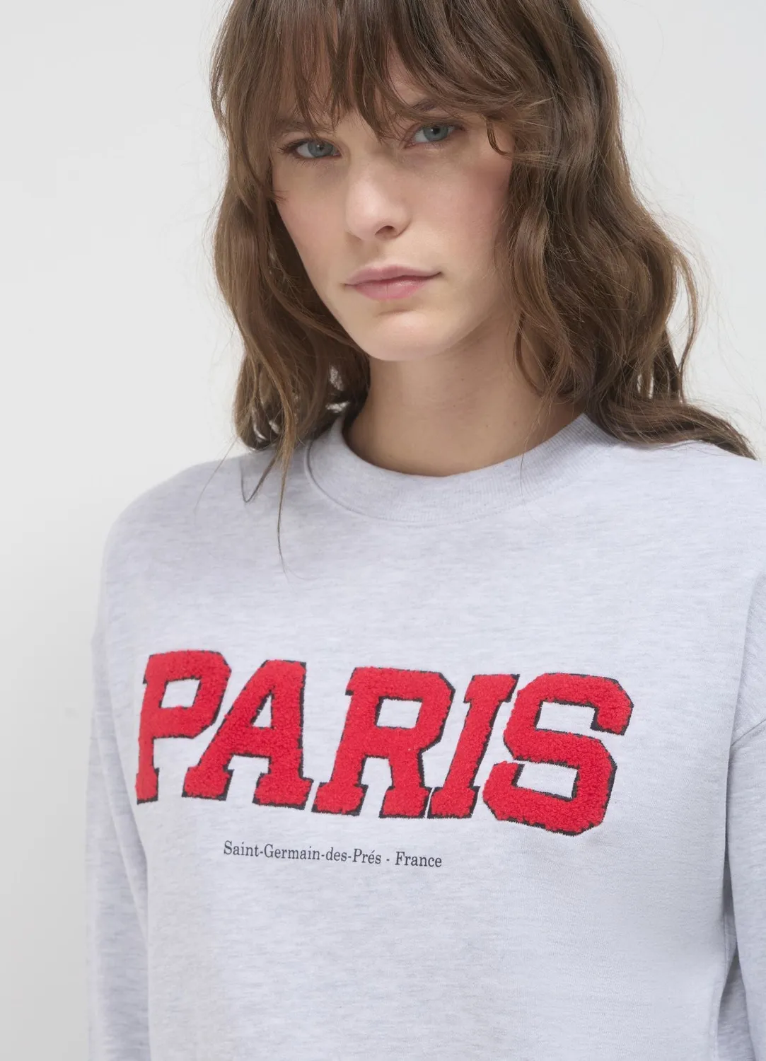 Calliope sweat college femme col rond coupe regular
