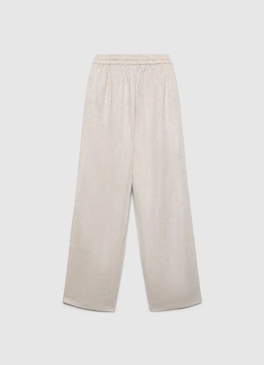 Calliope pantalon jogger lin femme taille haute
