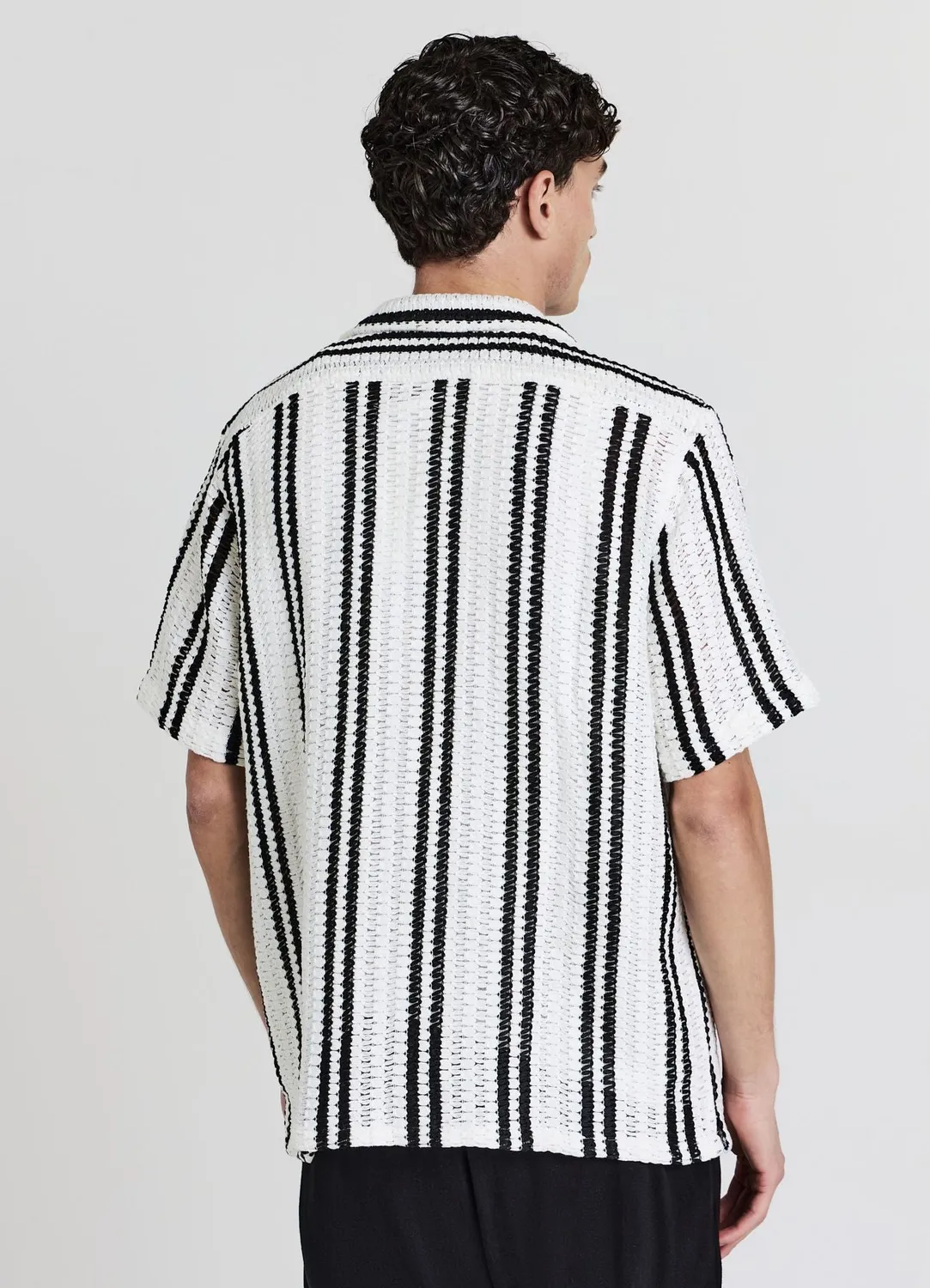 Calliope Croquet chemise homme rayée manches courtes
