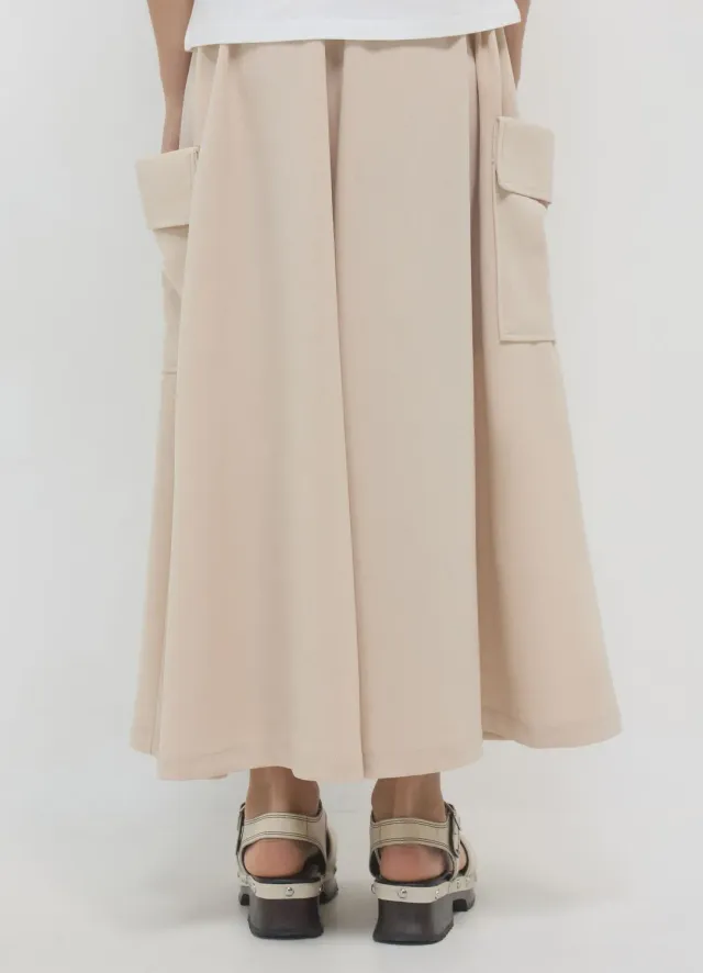 Calliope palazzo cargo pantalon fille large coton