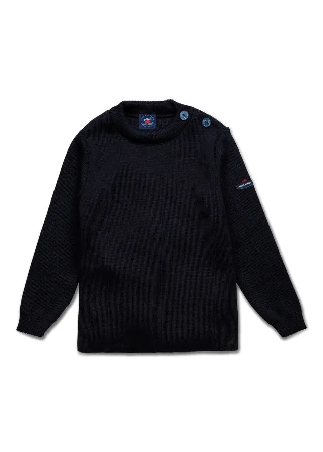 Saint James Moussaillon pull bébé Navy laine mélangée
