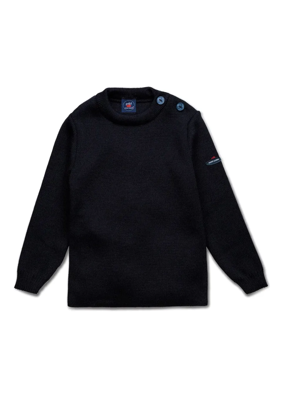 Saint James Moussaillon pull bébé Navy laine mélangée