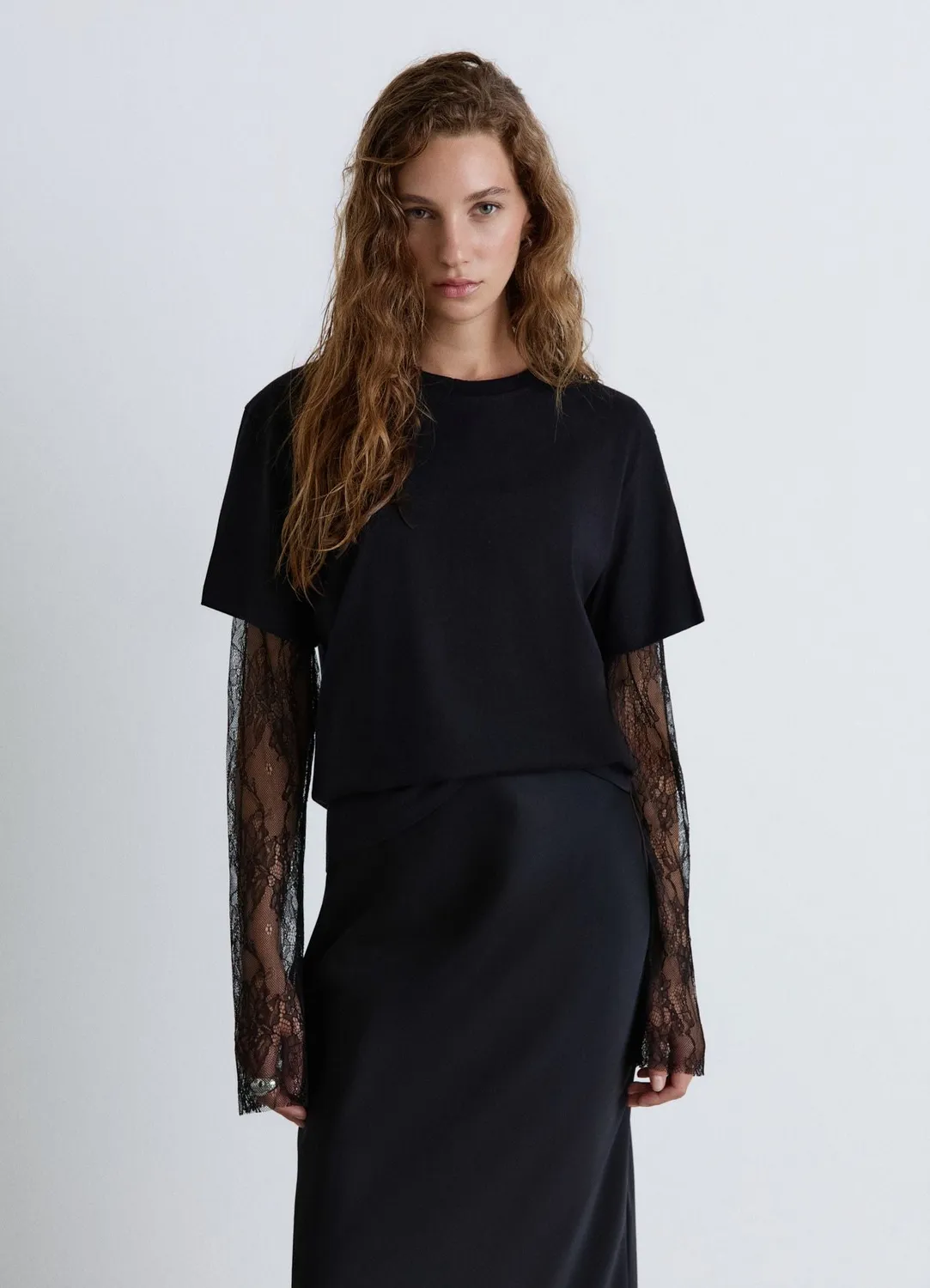 Calliope t-shirt femme col rond uni manches courtes