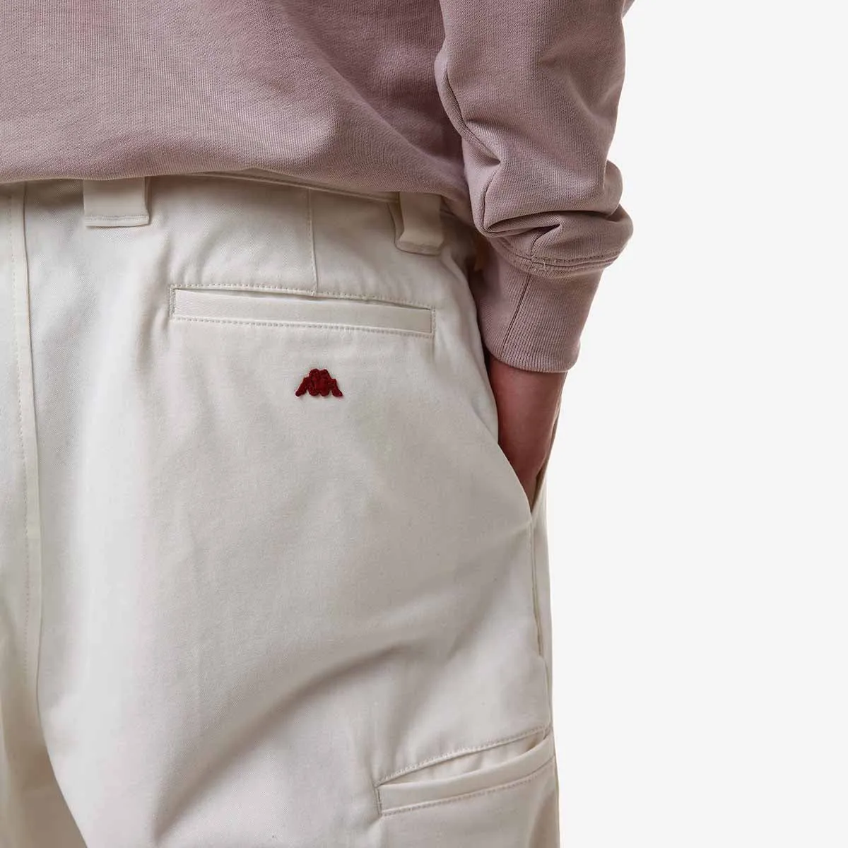 Kappa Mebsuta chino blanc homme coton gabardine