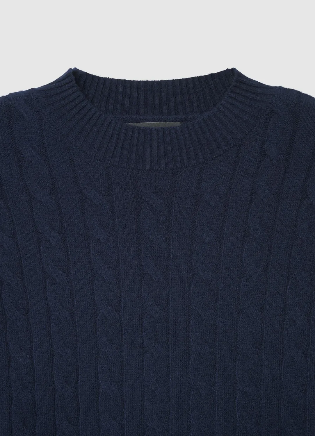 Calliope pull crop torsadé col rond femme manches longues