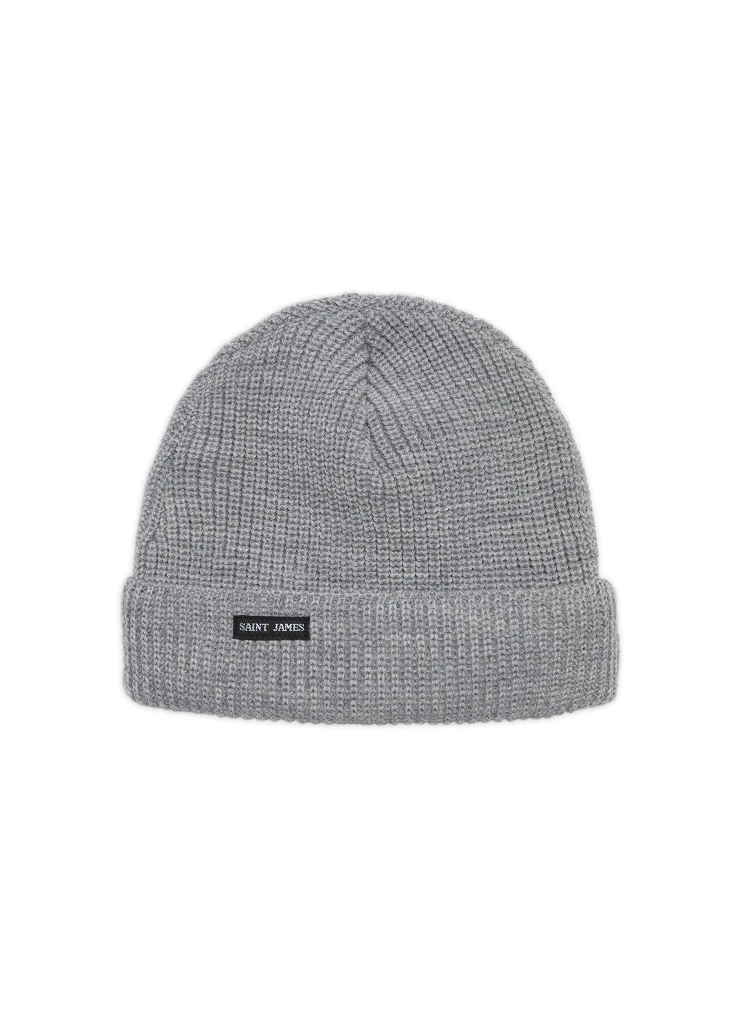 Saint James Perlé bonnet gris clair 100% laine