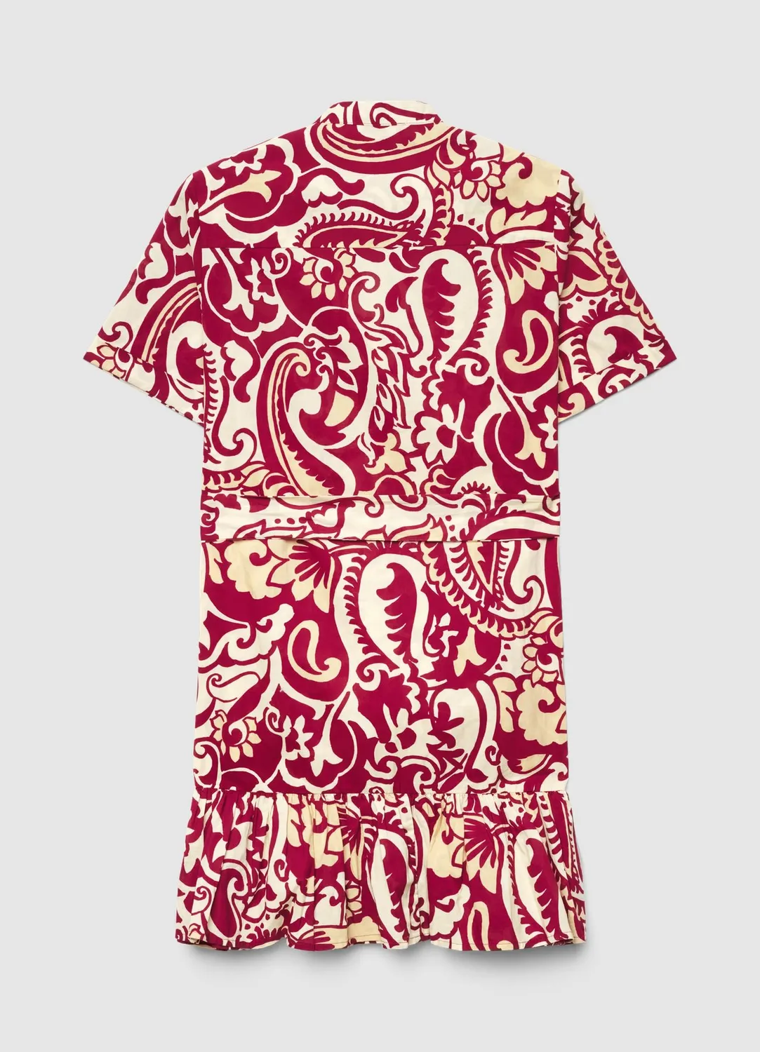Calliope Atelier robe paisley à volant mini femme