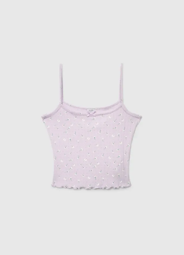 Calliope set pyjama pointelle fleuri femme 2 pcs