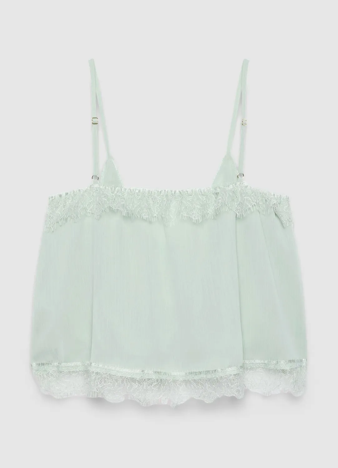 Calliope Top volants caraco femme uni dentelle