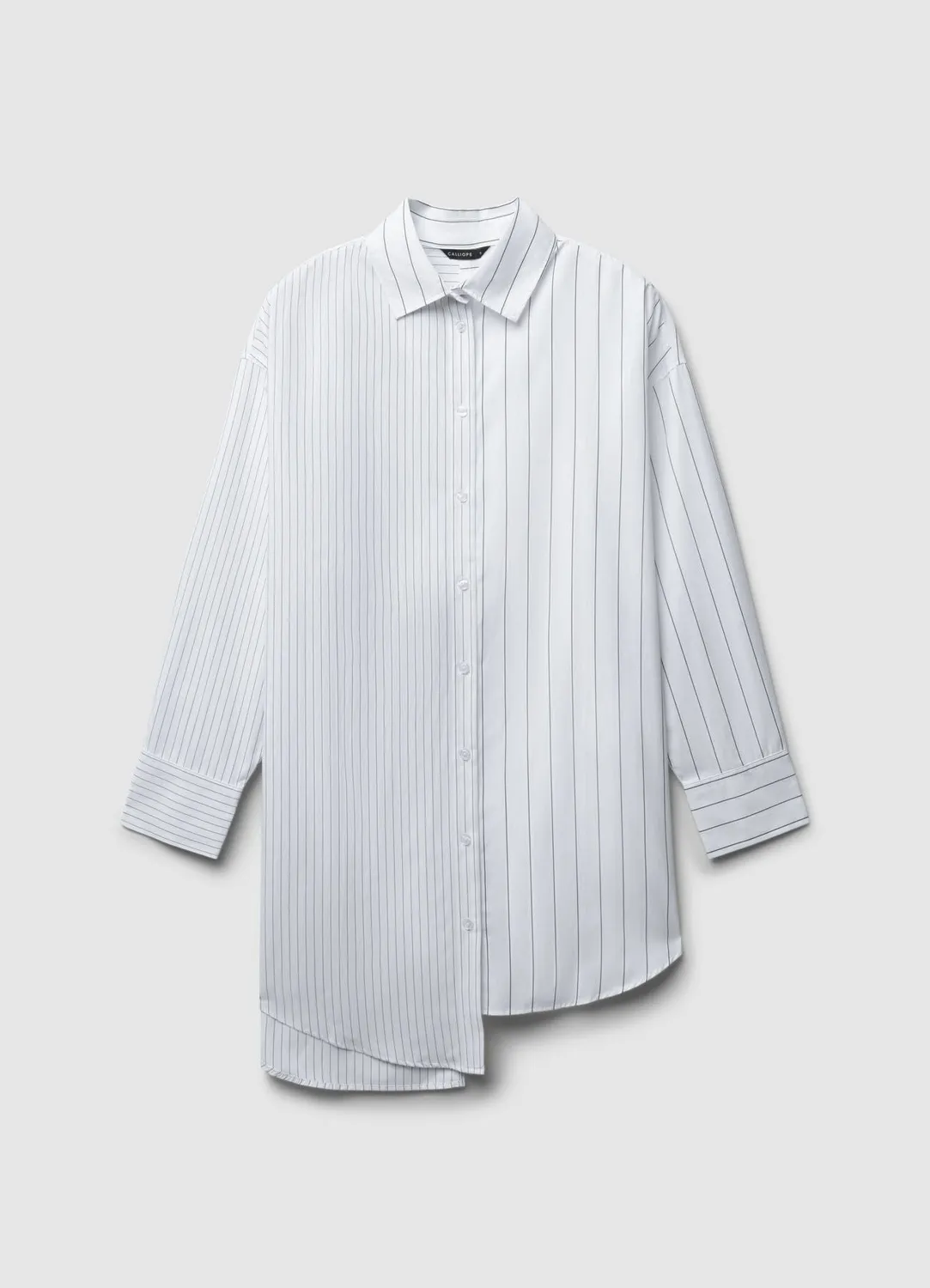 Calliope robe chemise rayée femme boutonnée