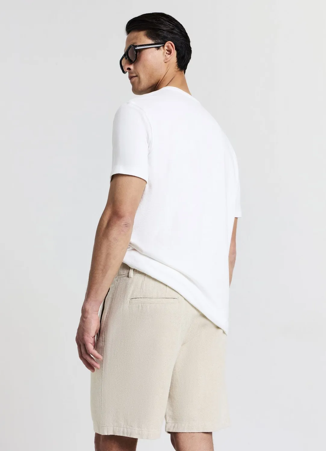 Calliope short chino homme cordon broderie poches