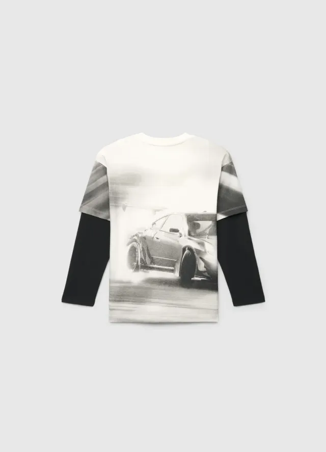 Calliope over auto t-shirt enfant manches longues