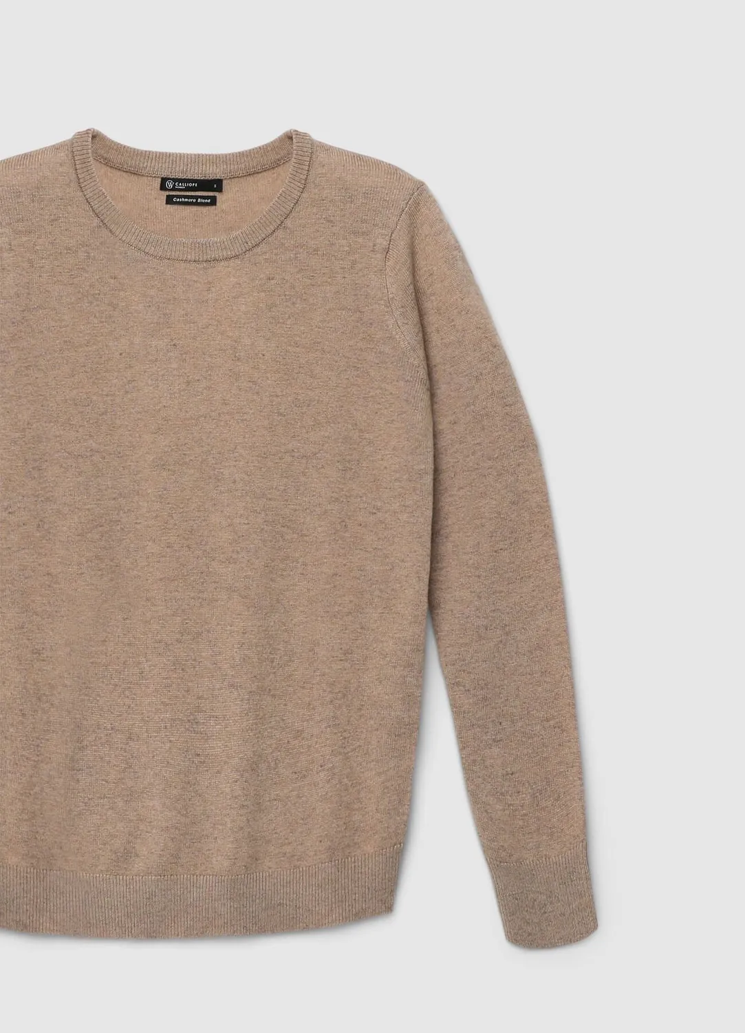 Calliope pull col rond uni femme maille fine
