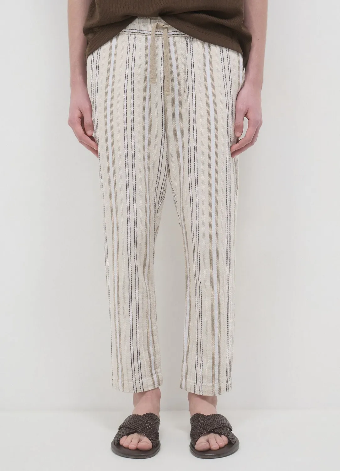 Calliope jogger homme rayures coton regular