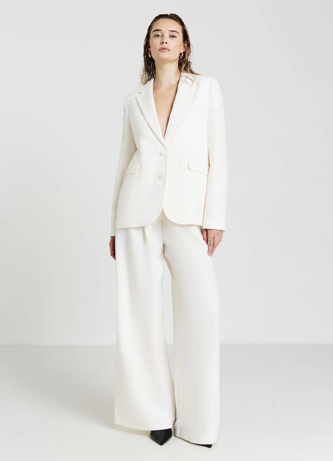 Calliope blazer droit dos ouvert femme cérémonie