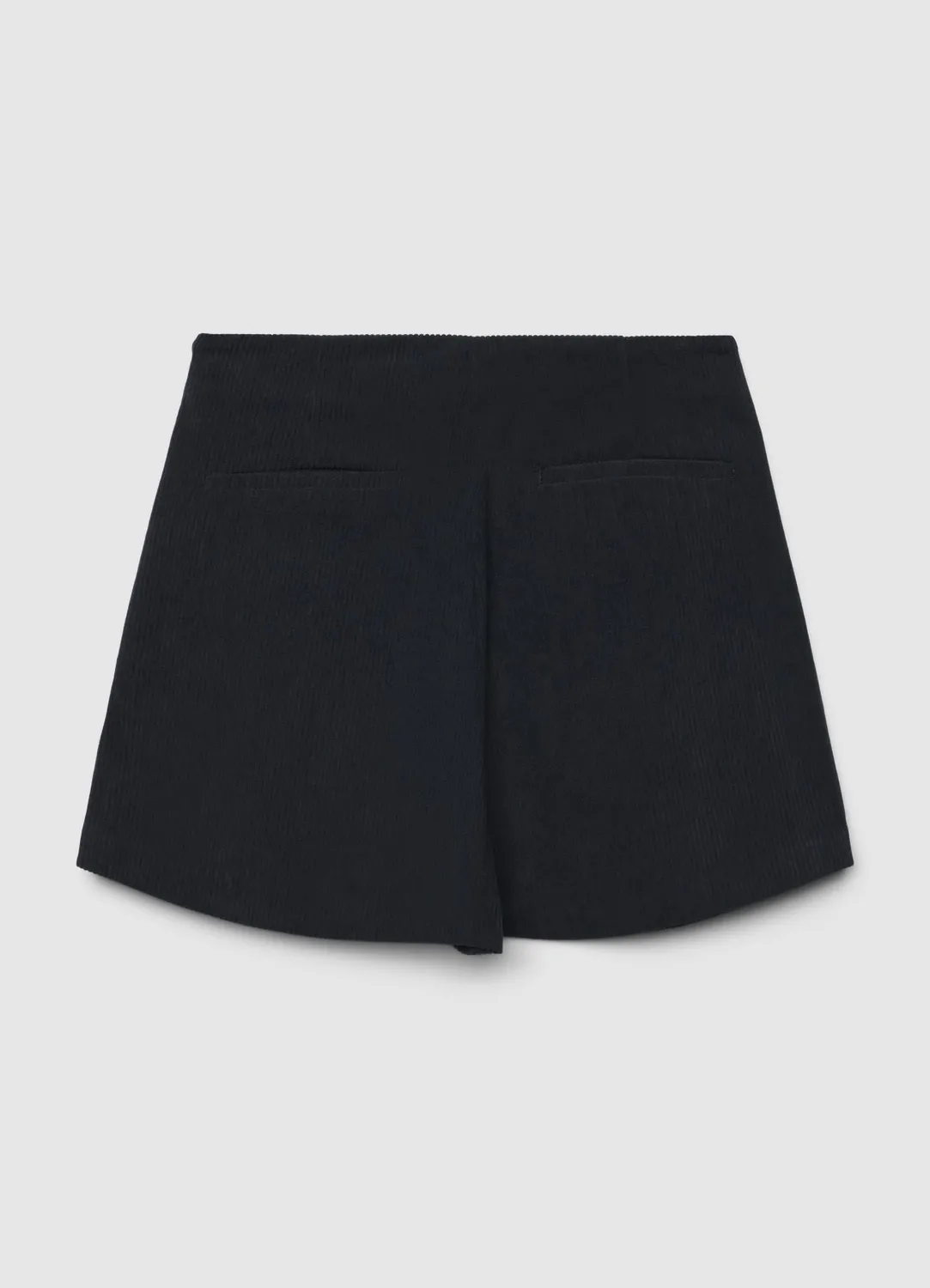 Calliope jupe-short femme velours côtelé taille haute