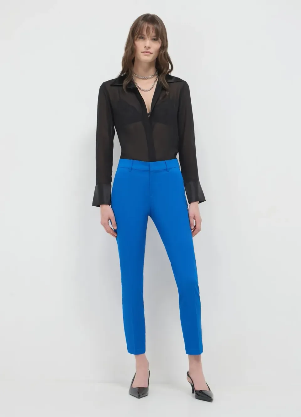 Calliope pantalon rasatello coton femme regular