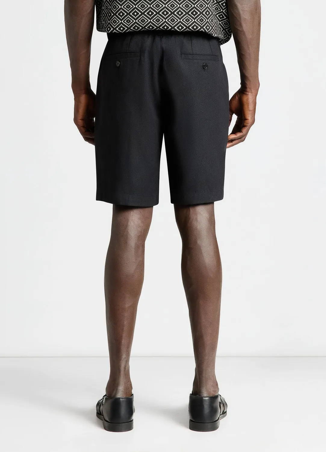 Calliope short jogger homme lin uni