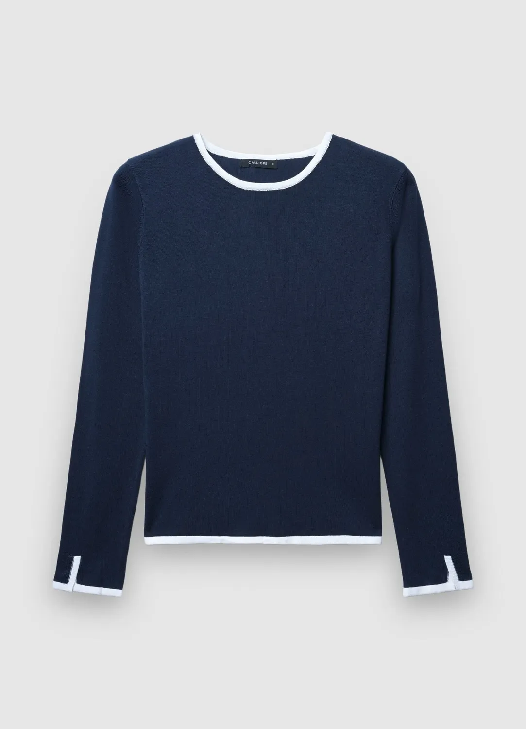 Calliope pull col rond femme profils contraste