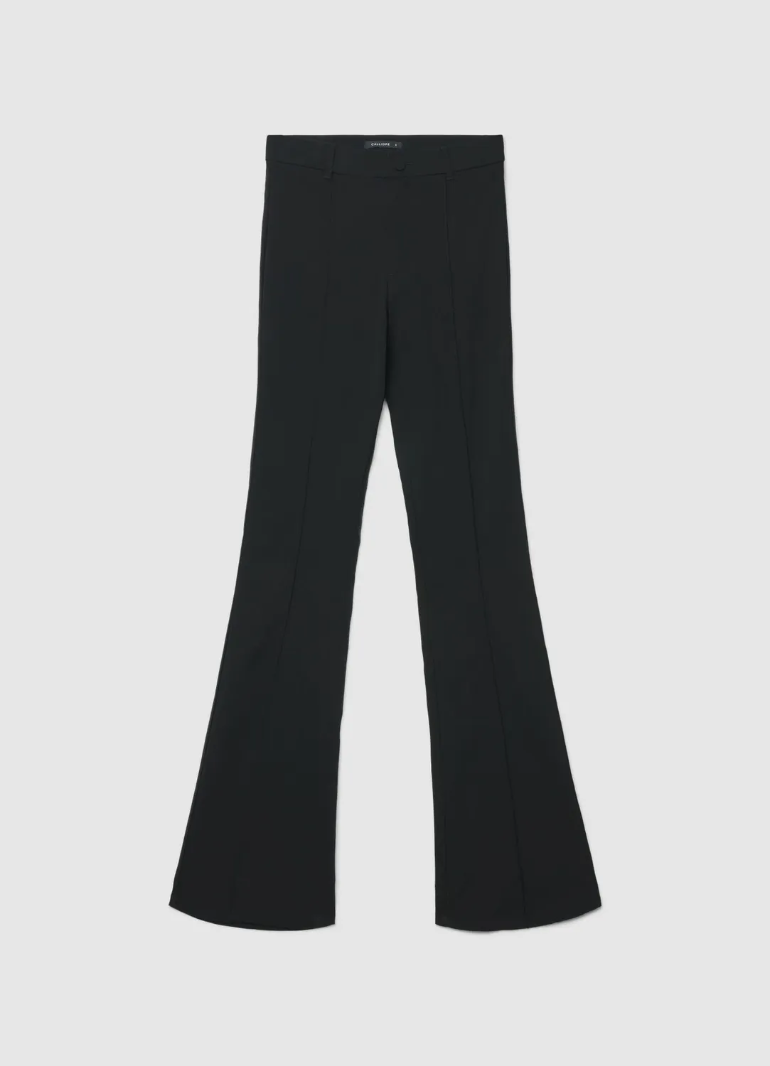 Calliope évasé pantalon femme uni flare