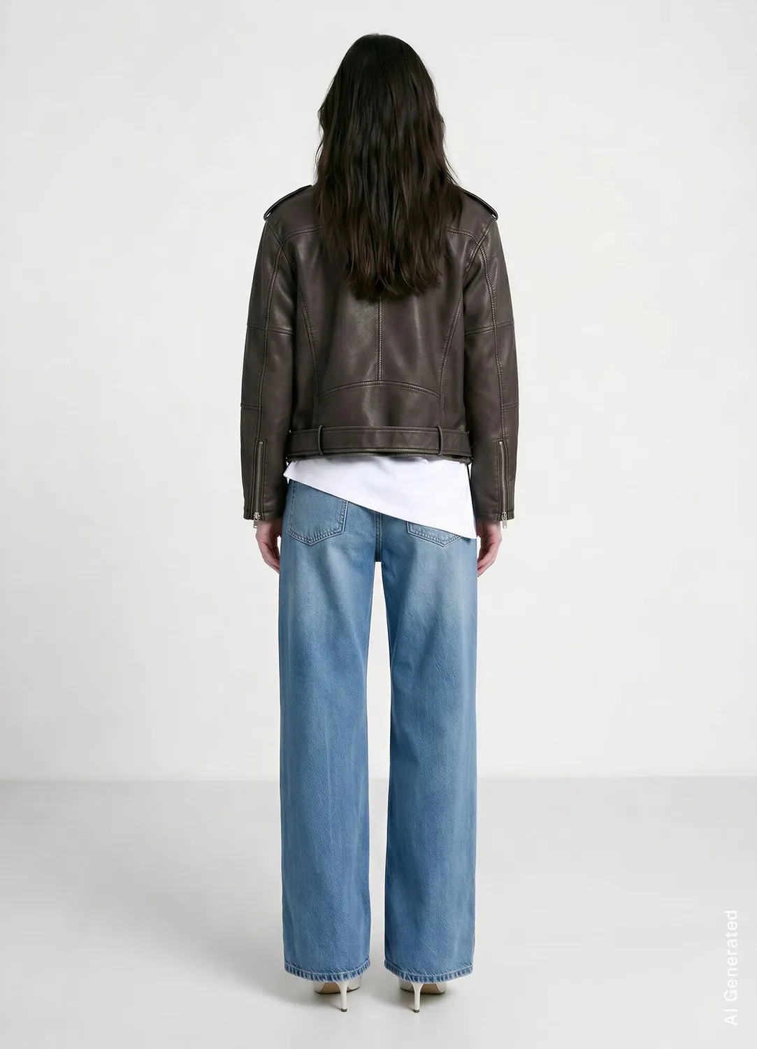 Calliope perfecto effet cuir délavé femme