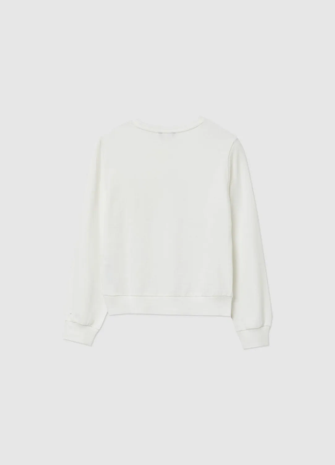 Calliope sweat col rond nœud coton femme