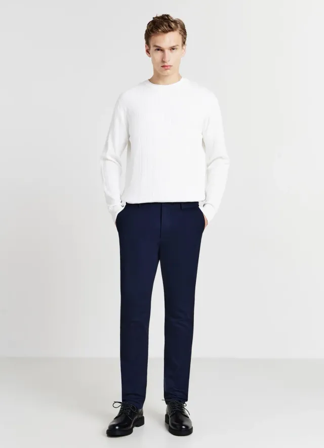 Calliope pantalon chino uni homme coupe régulière
