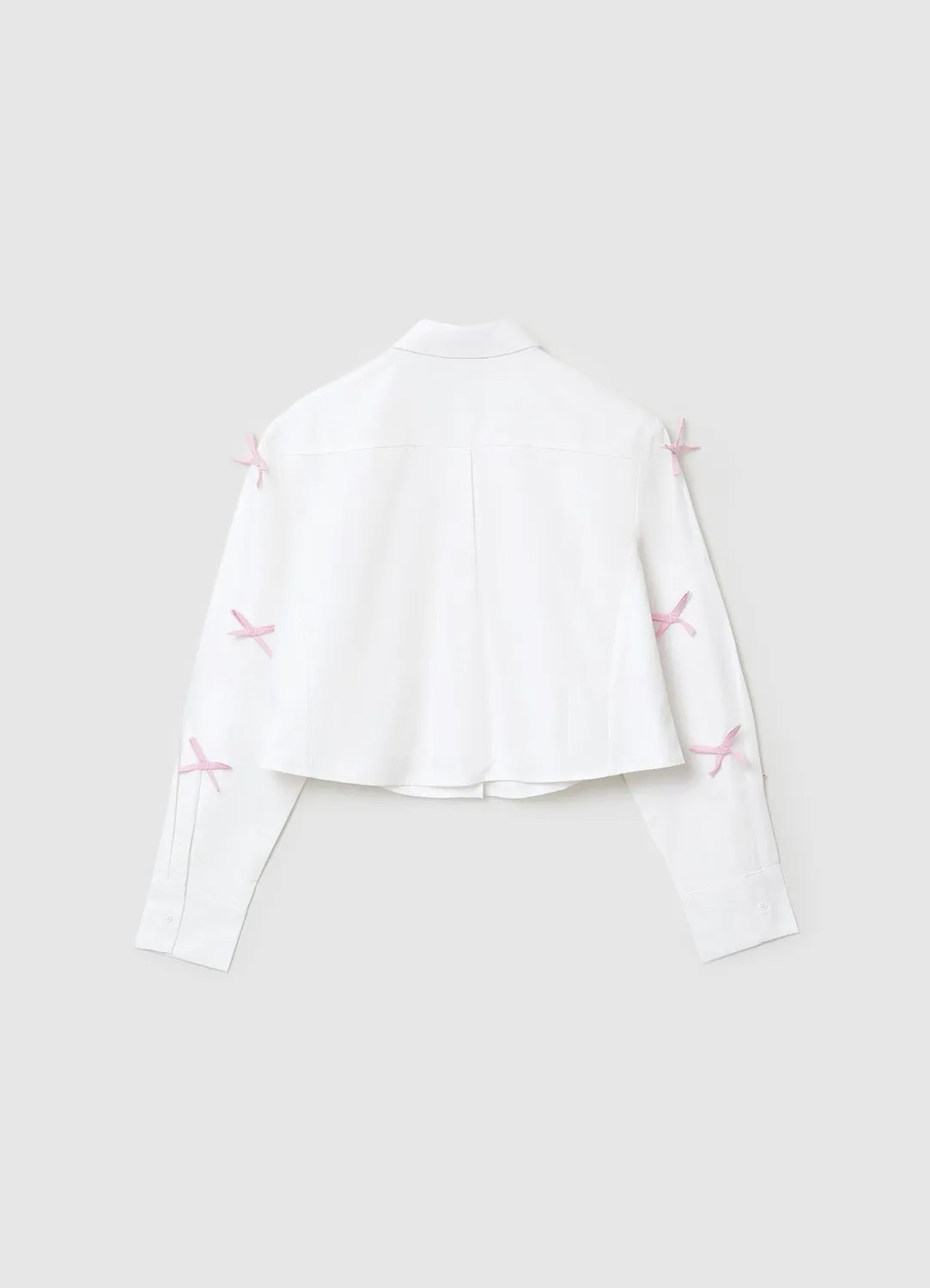 Calliope chemise crop à nœuds femme manches longues