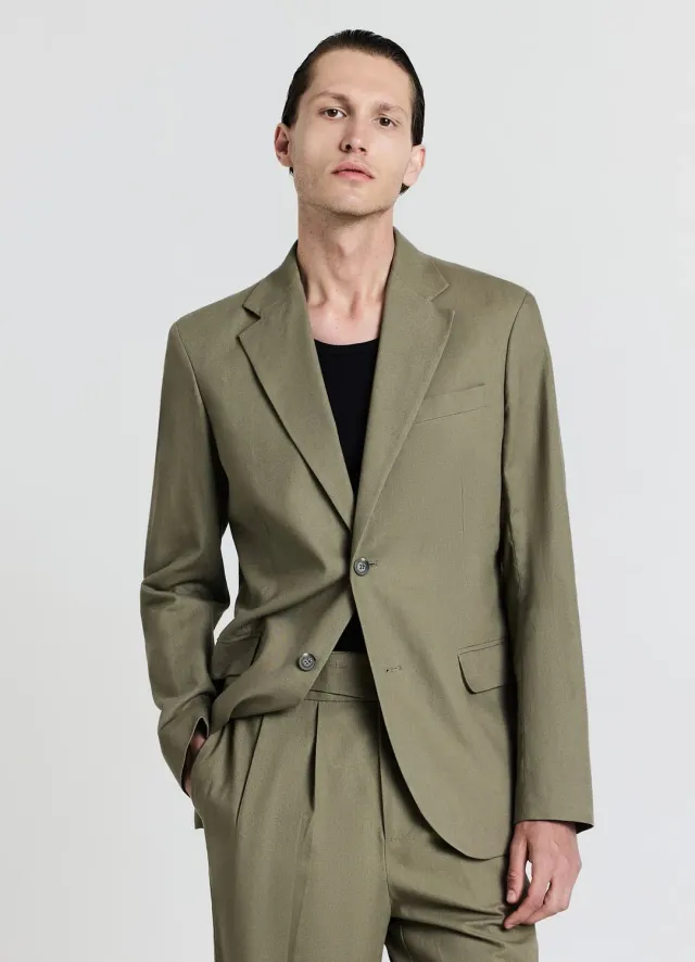 Calliope Monopetto blazer homme coton lin