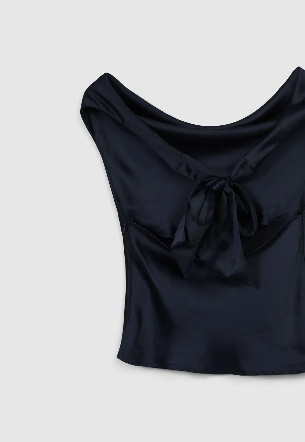 Calliope top sciallato simil satin femme satiné