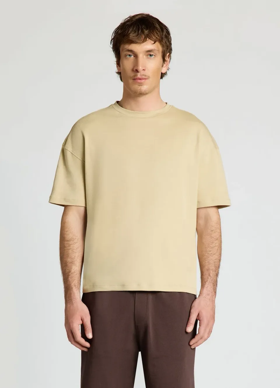 Calliope t-shirt ample uni homme col rond