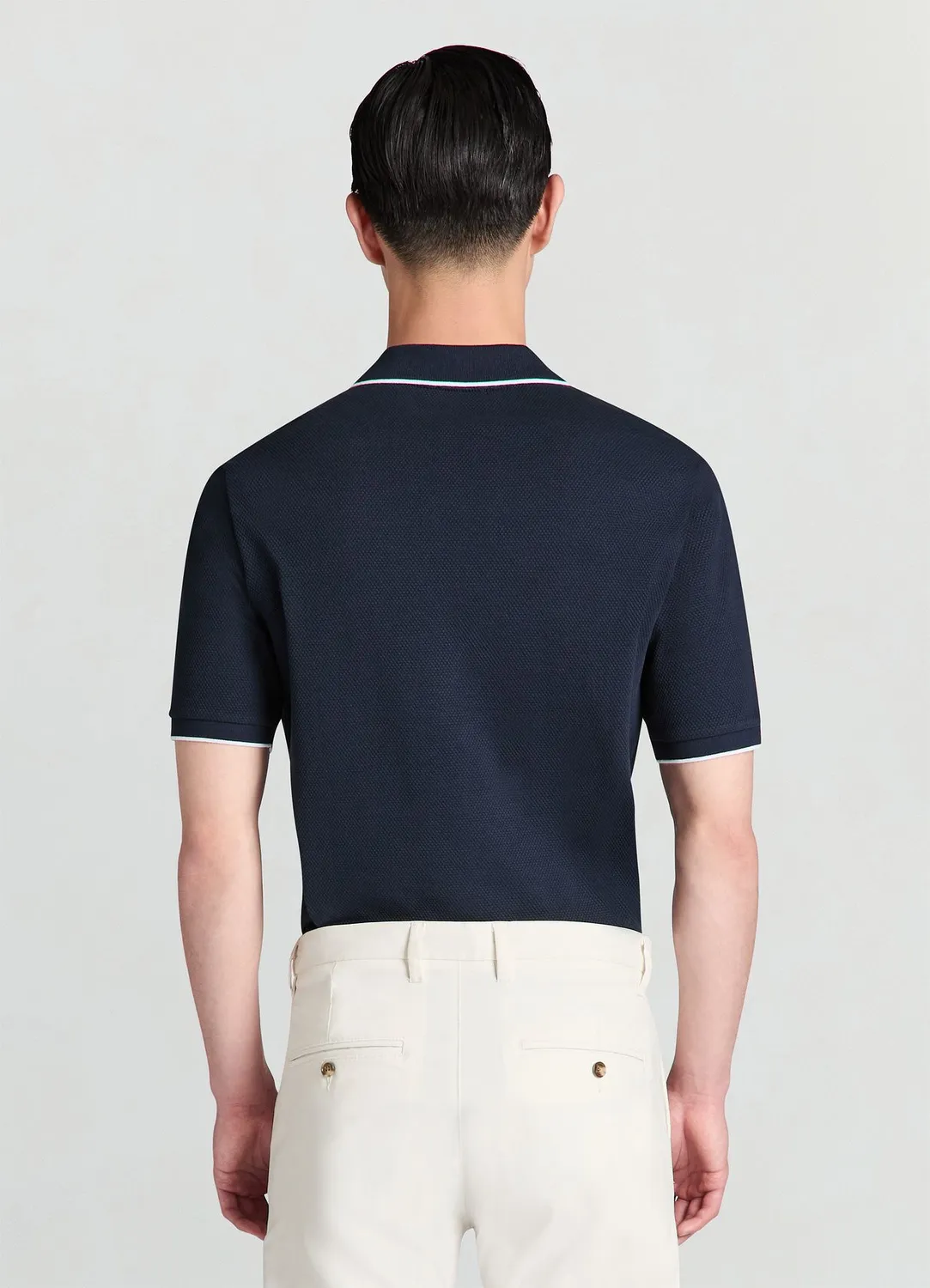 Calliope polo piquet homme taille L col contrasté