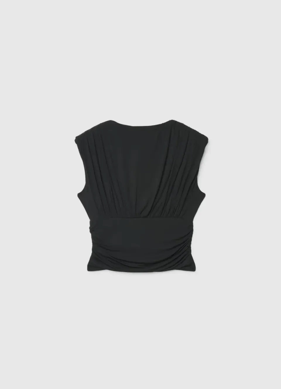 Calliope top femme croisé drapé sans manches