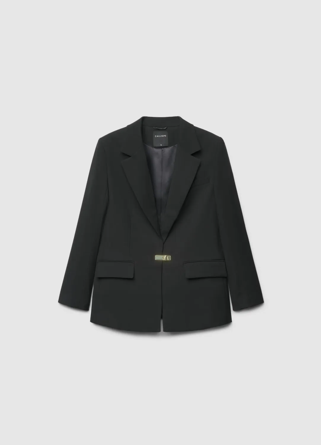 Calliope veste blazer boucle métal femme unie