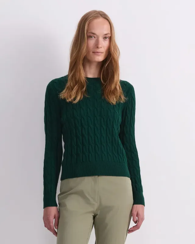 Sportscraft Merino Cable Sweater pull torsades laine mérinos