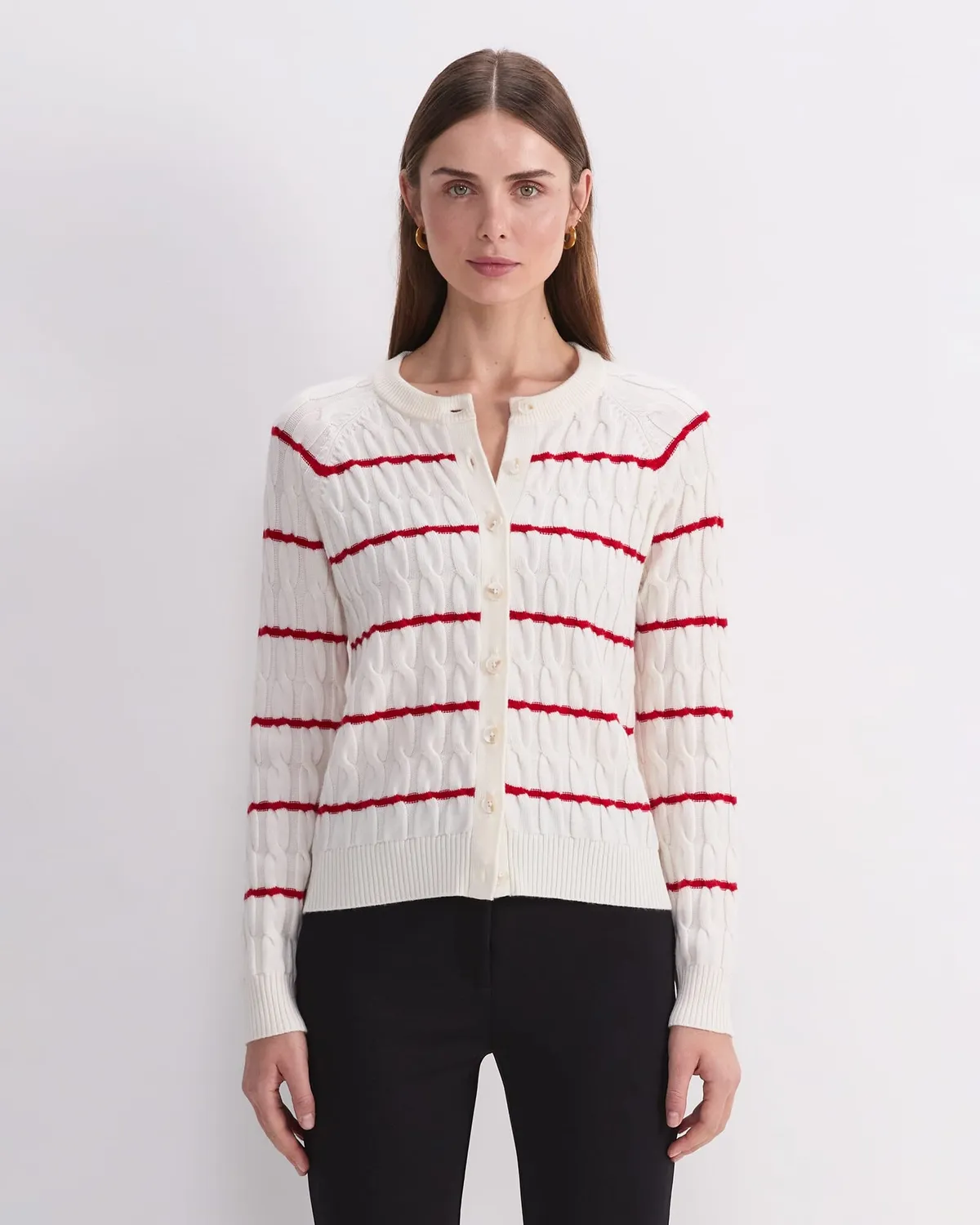 Sportscraft Merino Cable cardigan laine mérinos