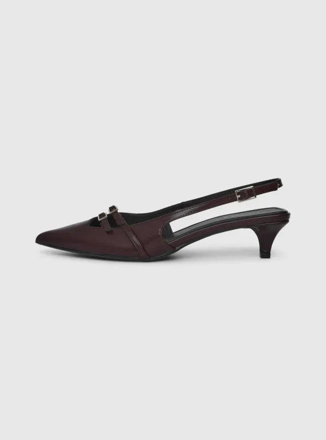 Calliope slingback femme pointue talon 4 cm