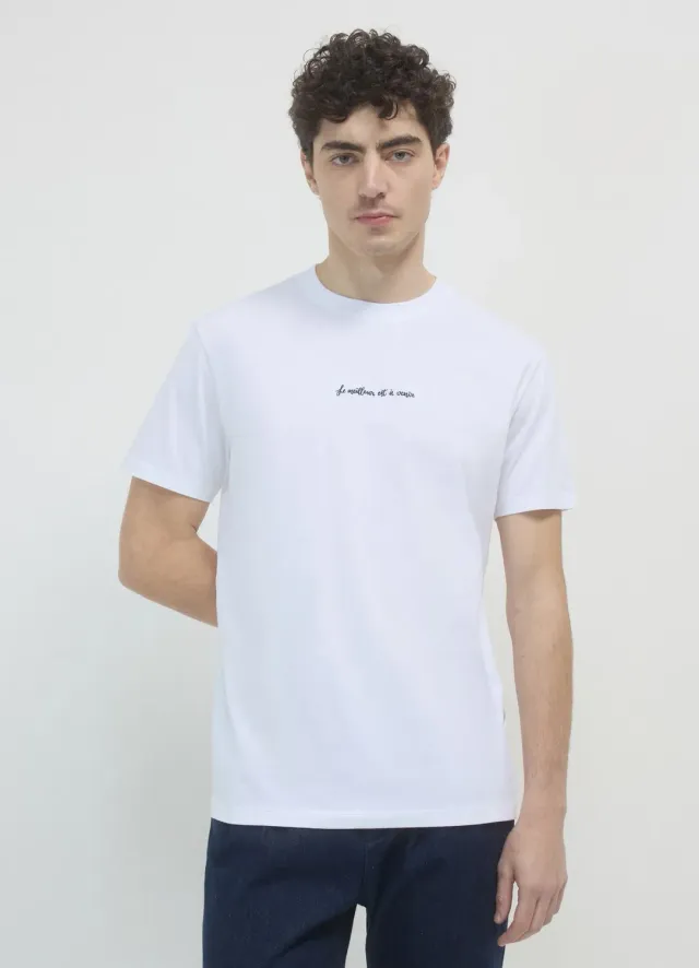Calliope t-shirt brodé col rond homme regular