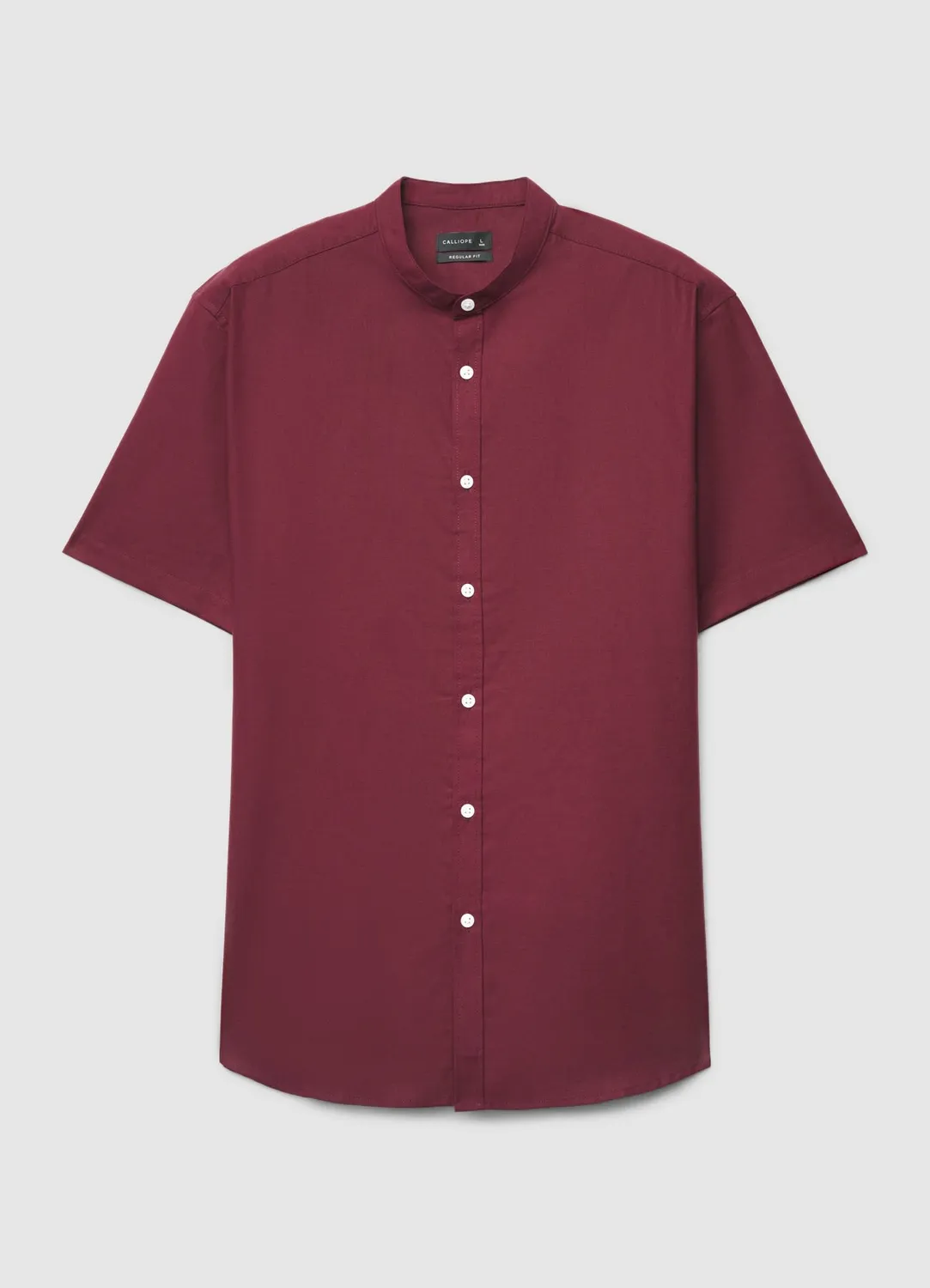 Calliope Coreana chemise homme col mao manches courtes