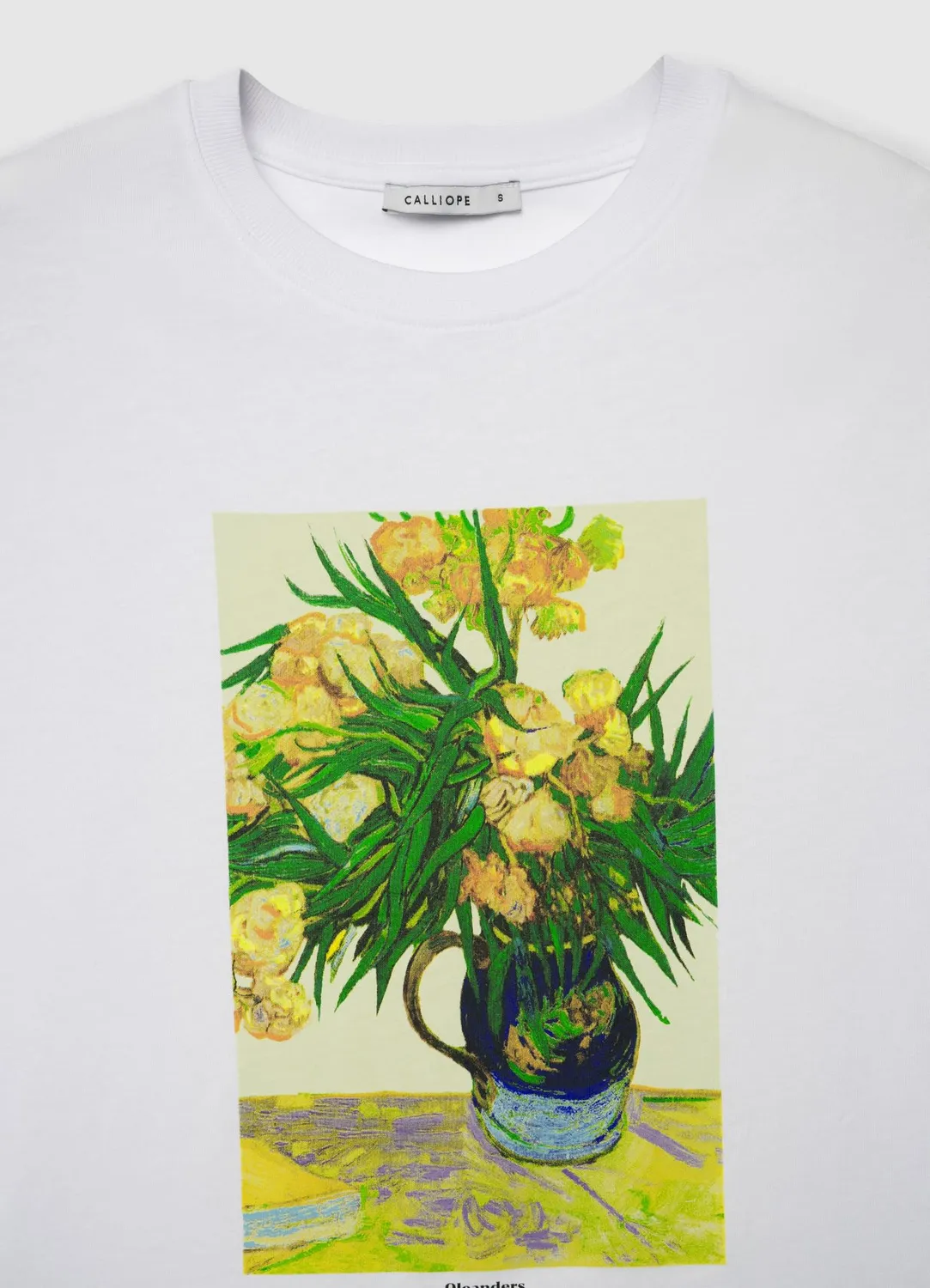 Calliope t-shirt femme imprimé vase fleurs col rond