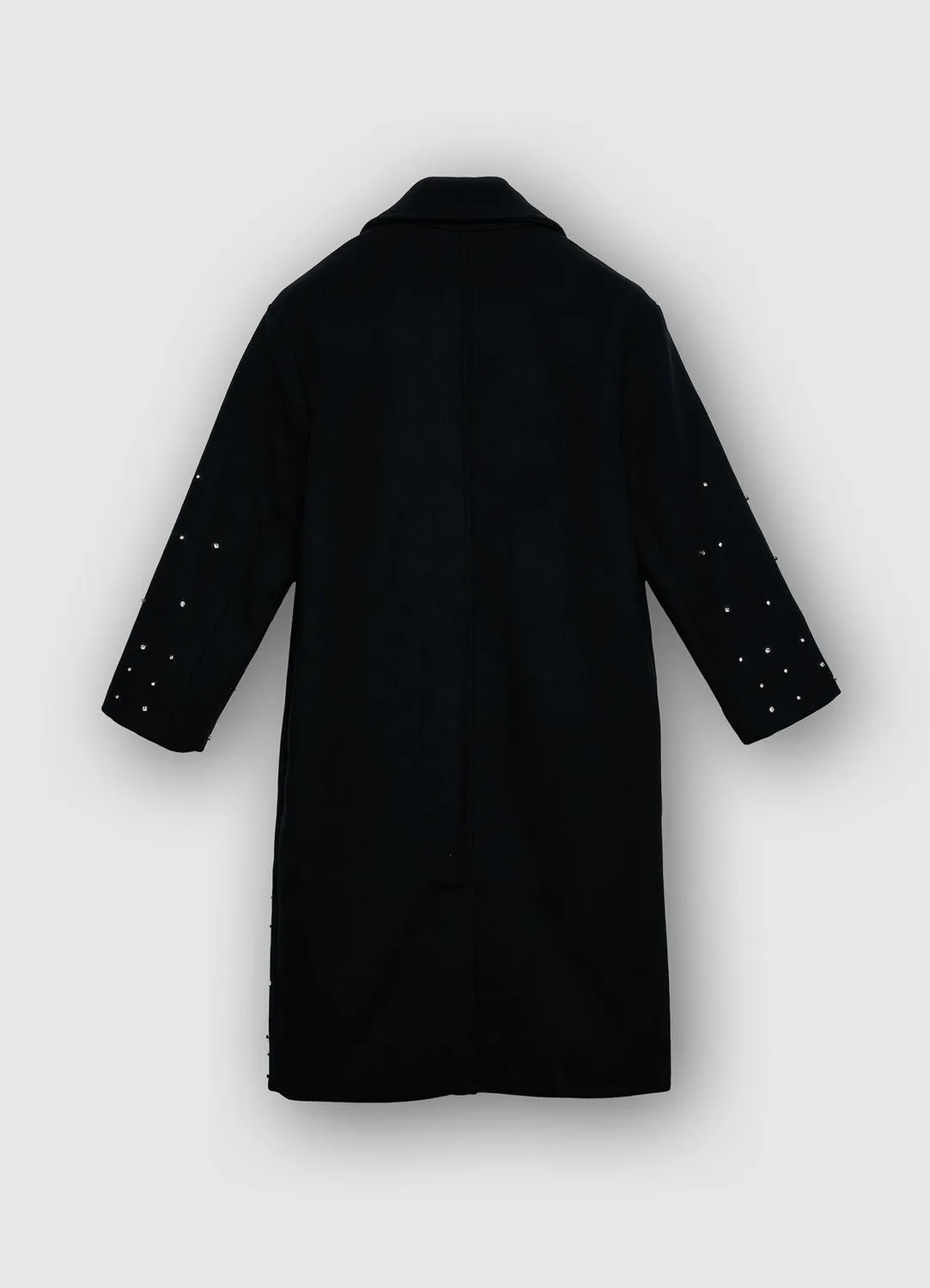 Calliope manteau monopetto strass femme long uni